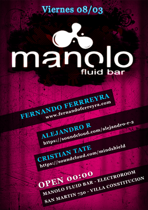 Fernando Ferreyra @ Manolo Fluid Bar (Villa Constitución)